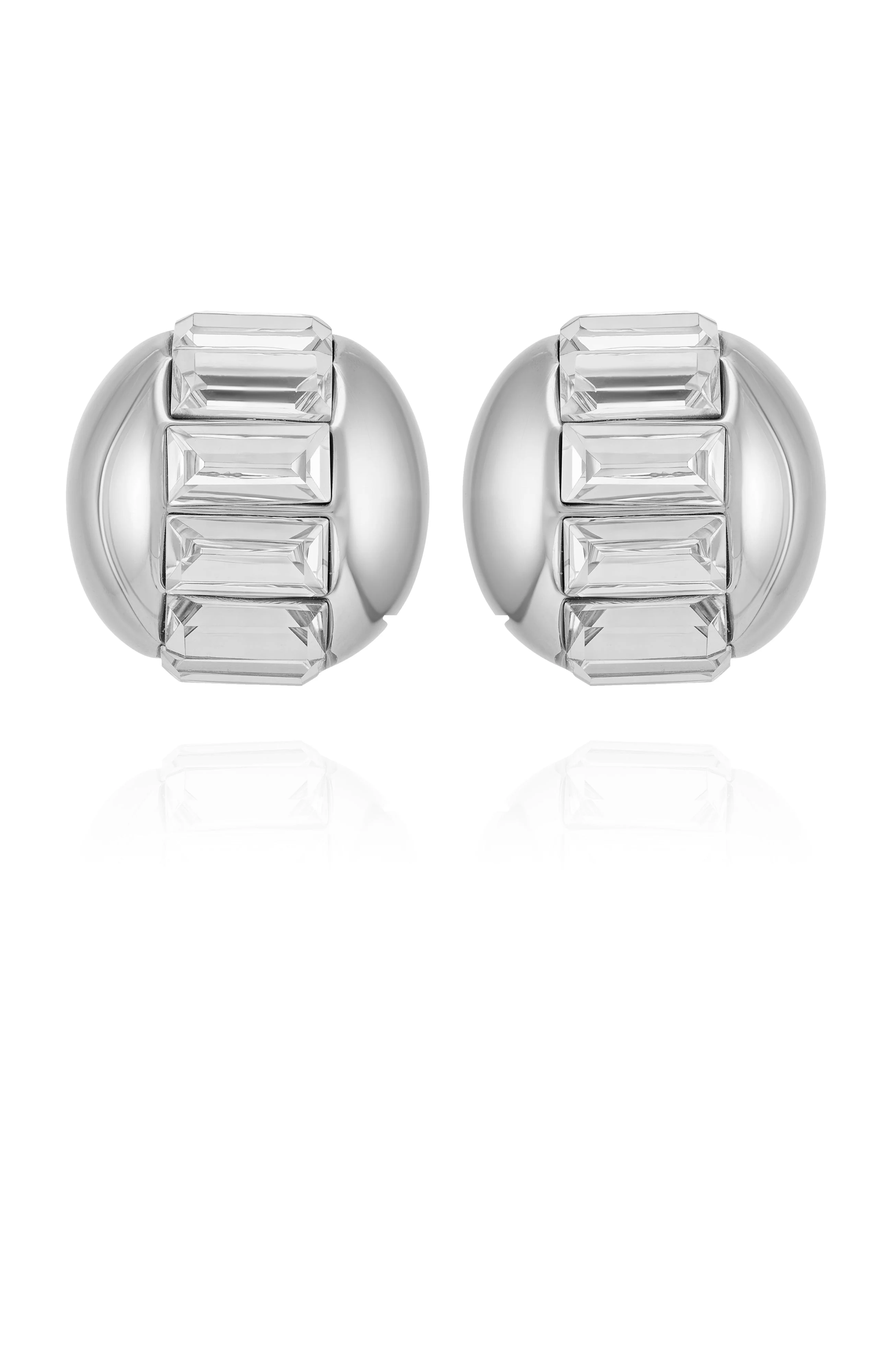 Baguette Crystal Stud Earrings