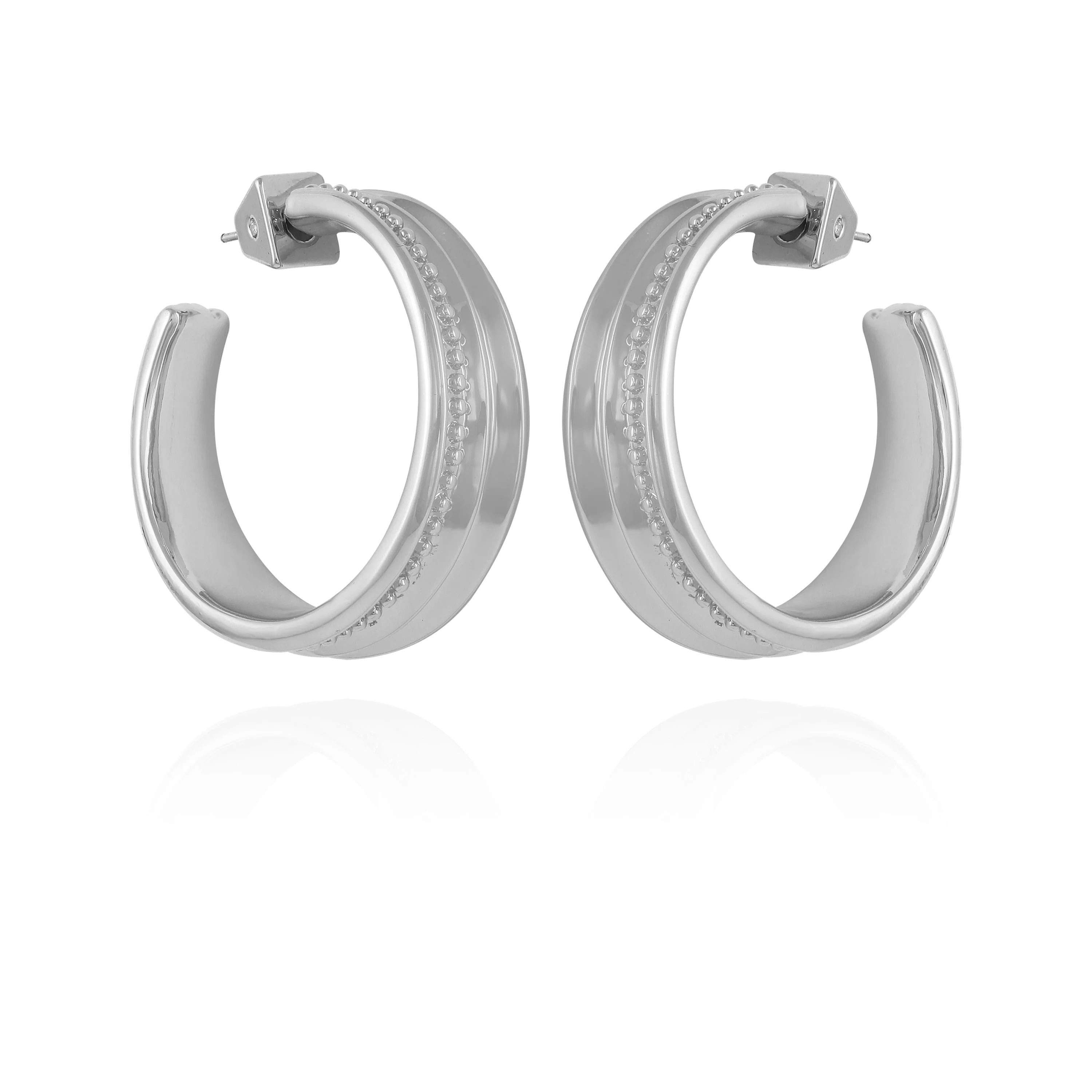 Chunky Open Hoop Earrings