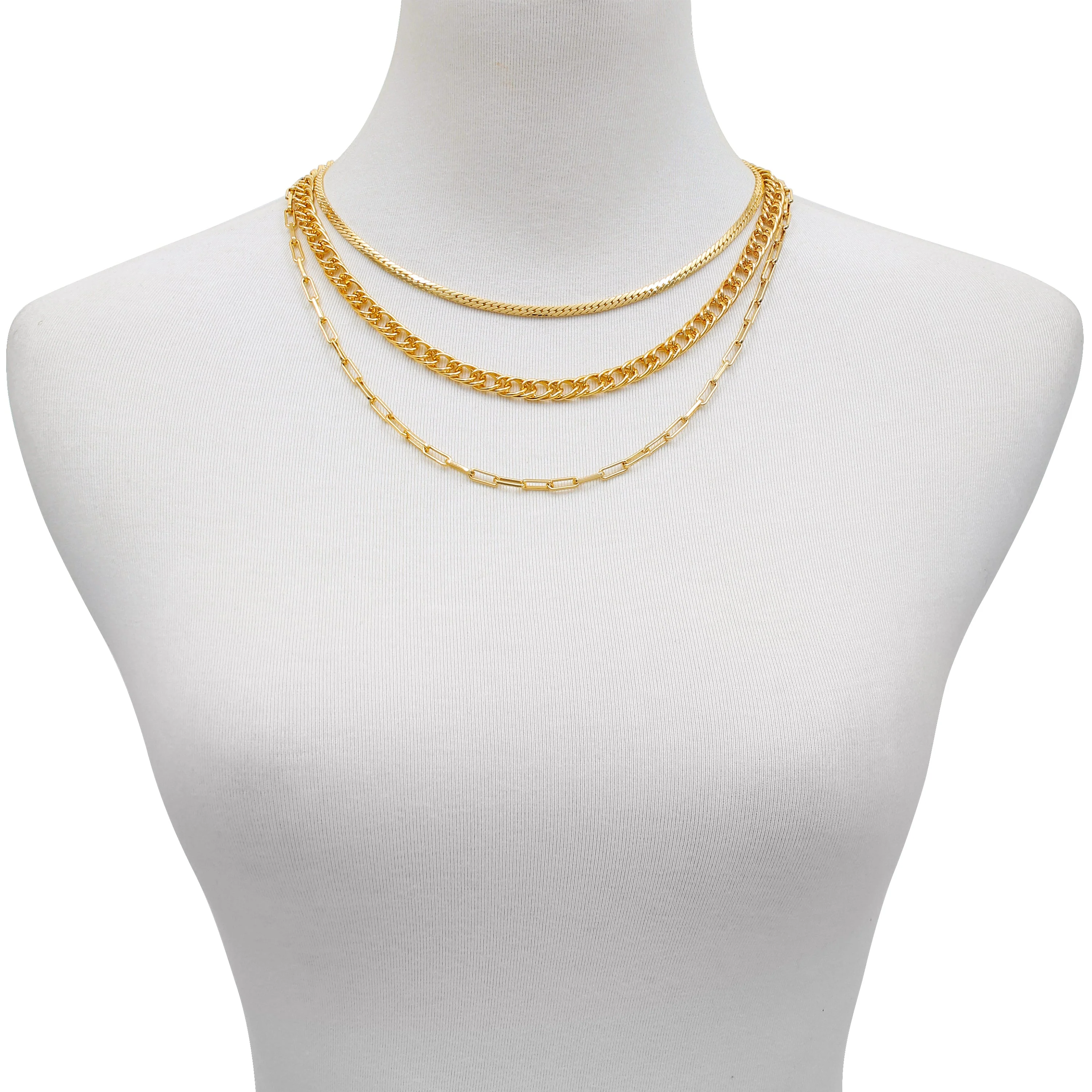 Multi Layered Chain Necklace - Image 2
