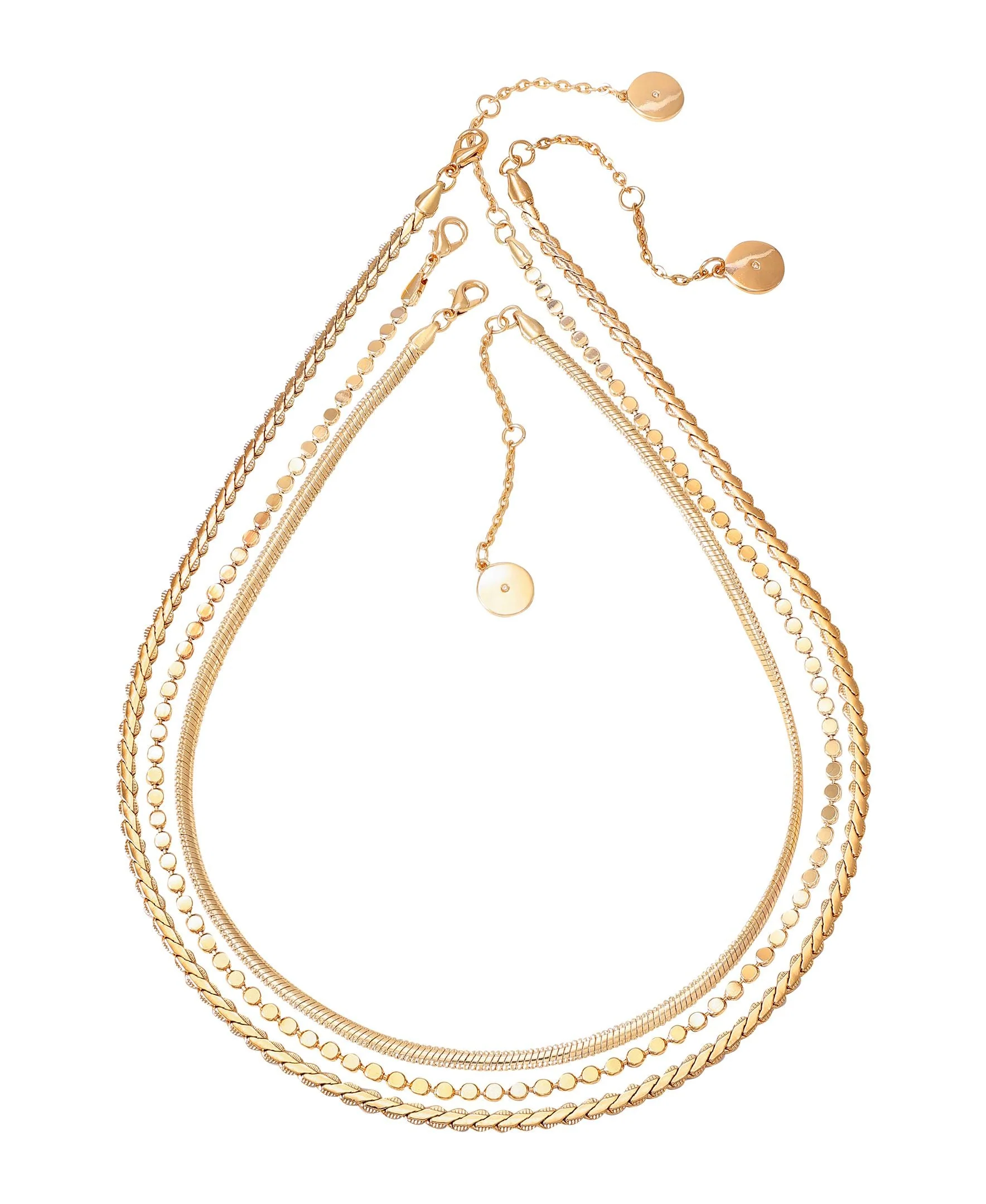Trio Chain Layered Necklace